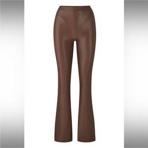 Skims leather flares